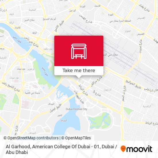 Al Garhood, American College Of Dubai - 01 map