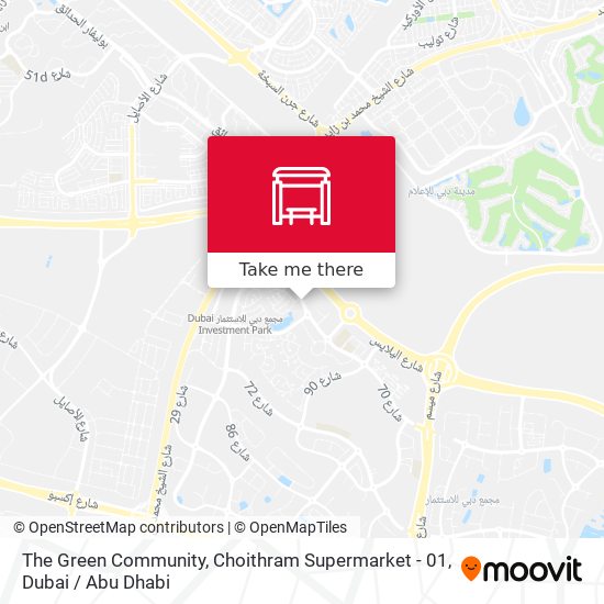 The Green Community, Choithram Supermarket - 01 map
