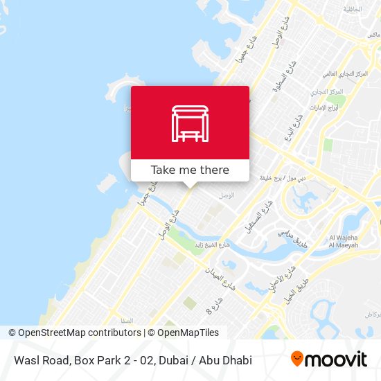 Wasl Road, Box Park 2 - 02 map