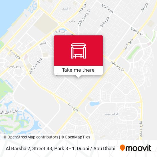 Al Barsha 2, Street 43, Park 3 - 1 map