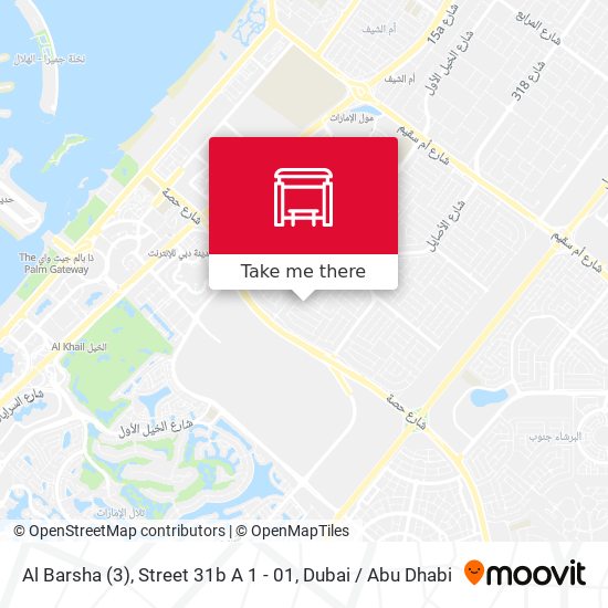 Al Barsha (3), Street 31b A 1 - 01 map