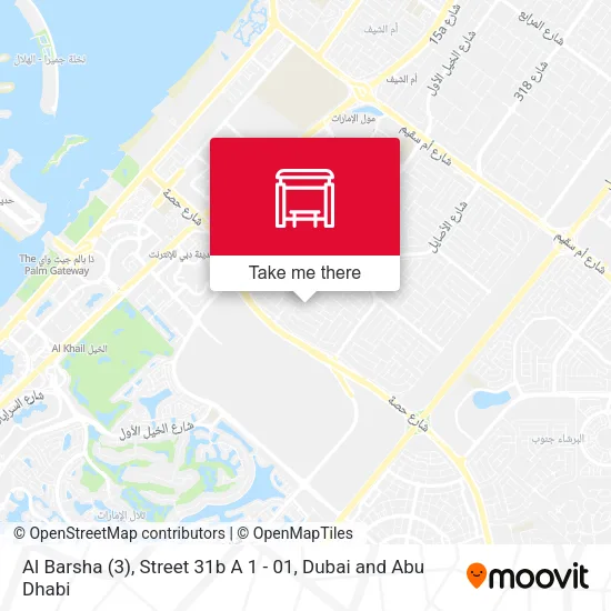 Al Barsha (3), Street 31b A 1 - 01 map