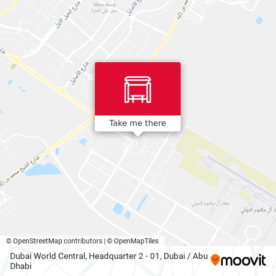 Dubai World Central, Headquarter 2 - 01 map