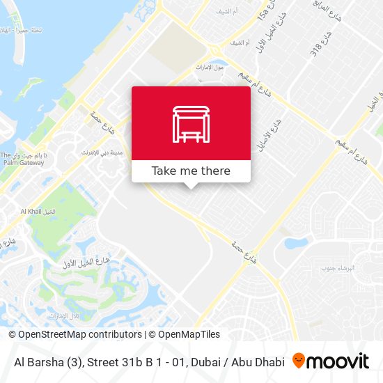 Al Barsha (3), Street 31b B 1 - 01 map