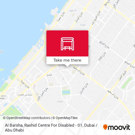 Al Barsha, Rashid Centre For Disabled - 01 map