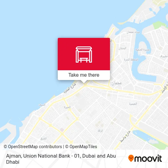 Ajman, Union National Bank - 01 map