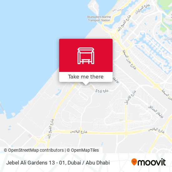 Jebel Ali Gardens 13 - 01 map