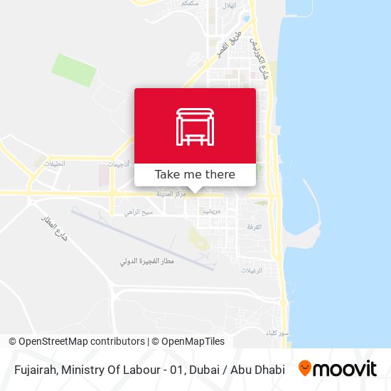 Fujairah, Ministry Of Labour - 01 map