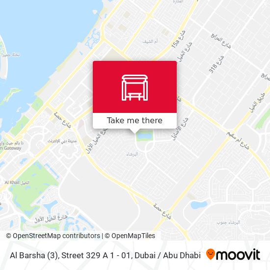 Al Barsha (3), Street 329 A 1 - 01 map