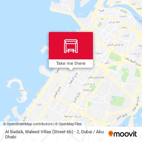 Al Bada'A, Waleed Villas (Street 6b) - 2 map