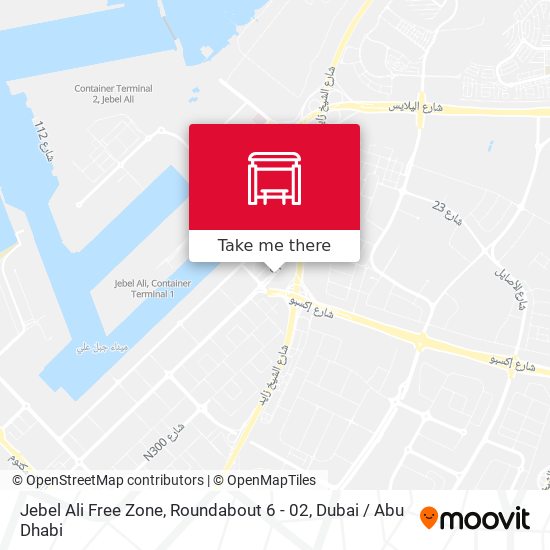 Jebel Ali Free Zone, Roundabout 6 - 02 map