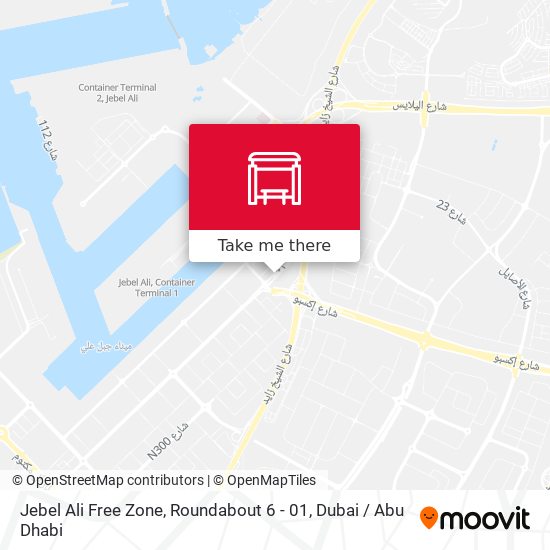 Jebel Ali Free Zone, Roundabout 6 - 01 map