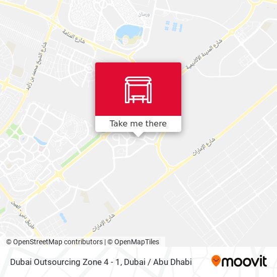 Dubai Outsourcing Zone 4 - 1 map
