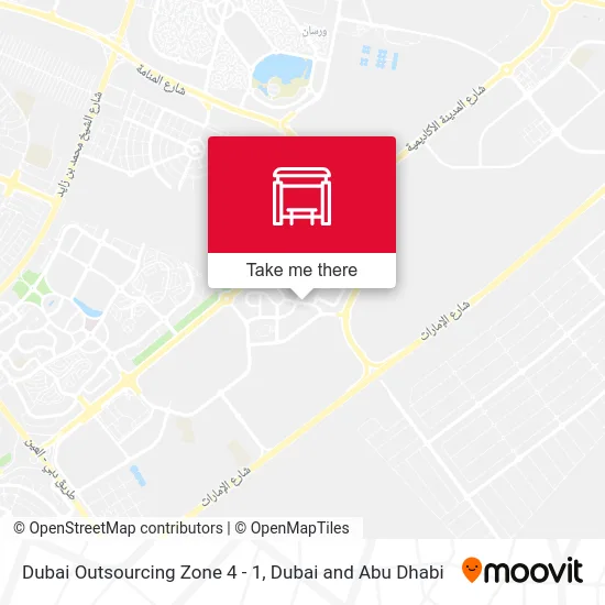 Dubai Outsourcing Zone 4 - 1 map