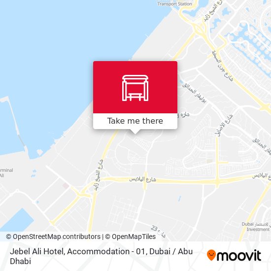 Jebel Ali Hotel, Accommodation - 01 map