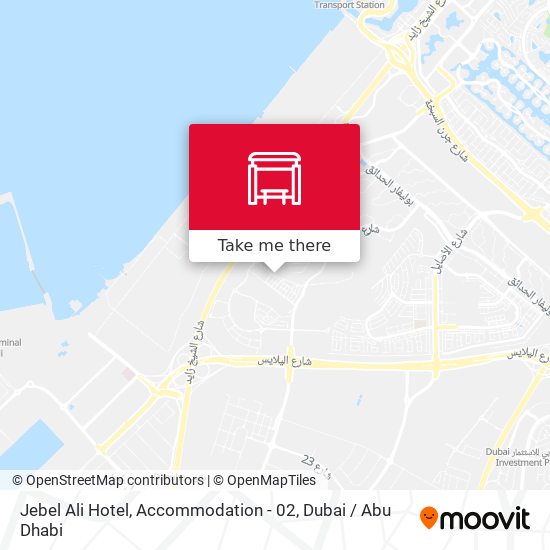 Jebel Ali Hotel, Accommodation - 02 map