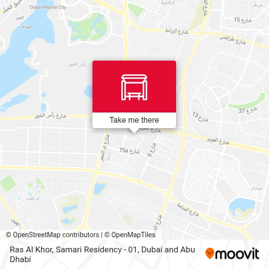 Ras Al Khor, Samari Residency - 01 map