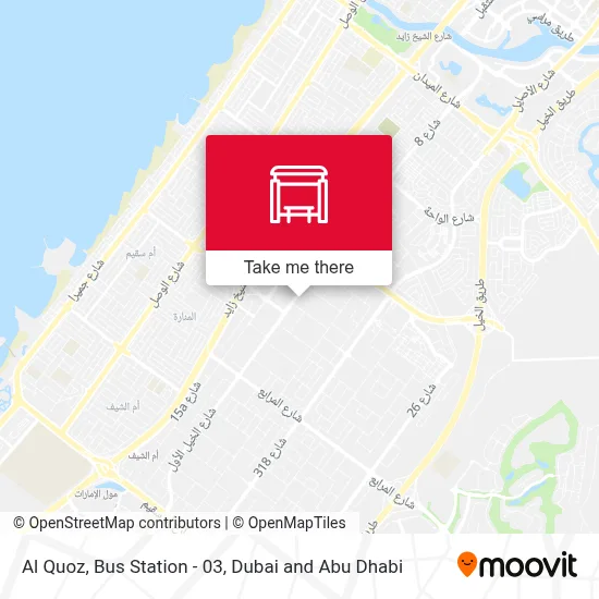 Al Quoz, Bus Station - 03 map