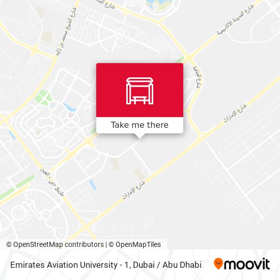 Emirates Aviation University - 1 map
