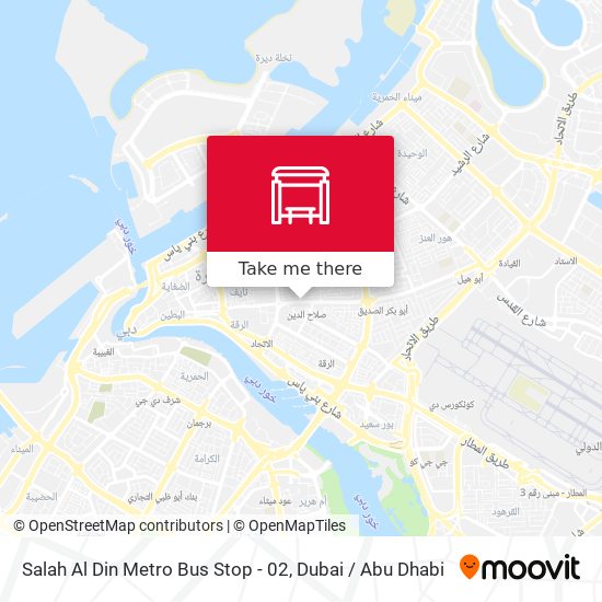 Salah Al Din Metro Bus Stop - 02 map