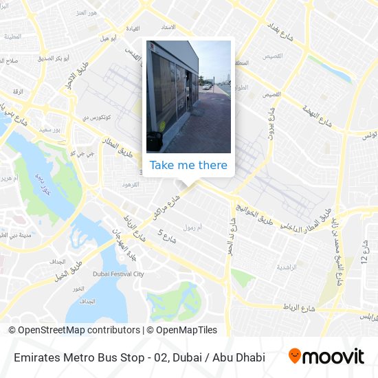 Emirates Metro Bus Stop - 02 map