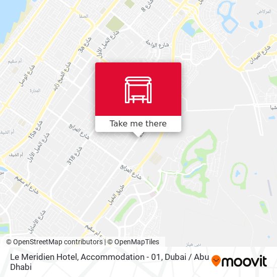 Le Meridien Hotel, Accommodation - 01 map