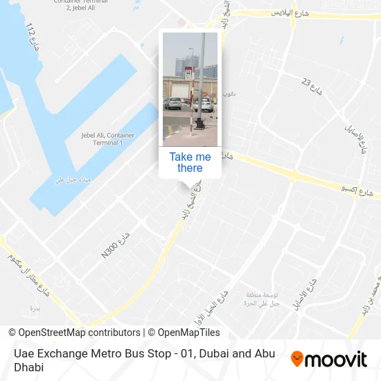 Uae Exchange Metro Bus Stop - 01 map