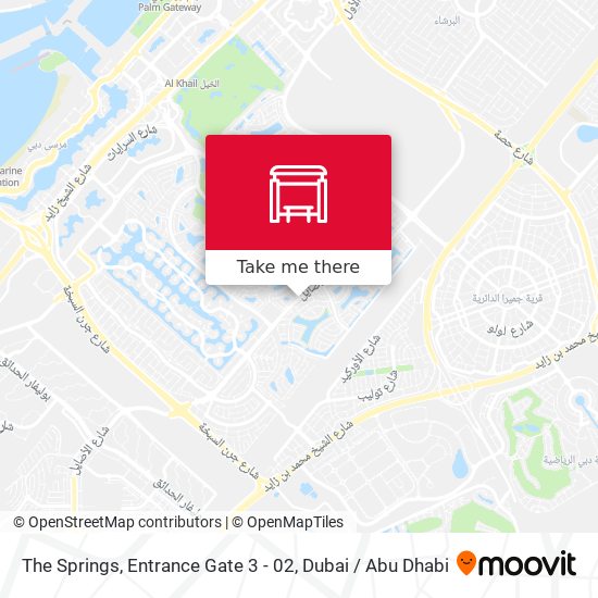 The Springs, Entrance Gate 3 - 02 map