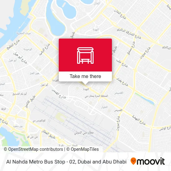 Al Nahda Metro Bus Stop - 02 map
