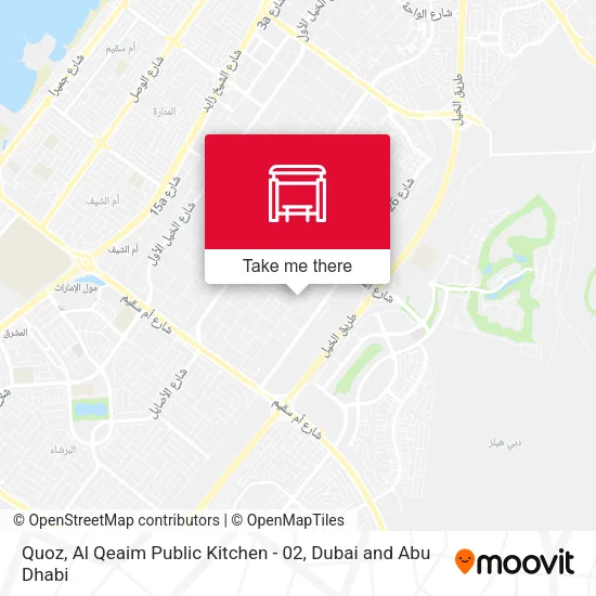 Quoz, Al Qeaim Public Kitchen - 02 map
