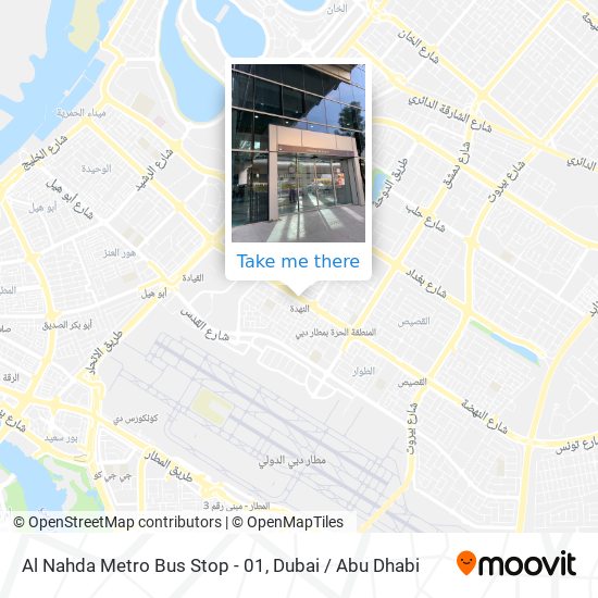 Al Nahda Metro Bus Stop - 01 map