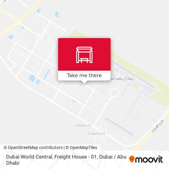 Dubai World Central, Freight House - 01 map