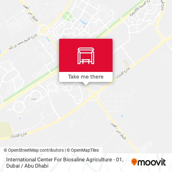 International Center For Biosaline Agriculture - 01 map