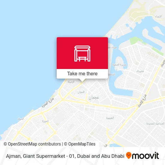 Ajman, Giant Supermarket - 01 map