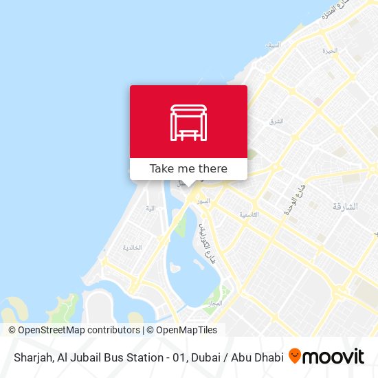 Sharjah, Al Jubail Bus Station - 01 map