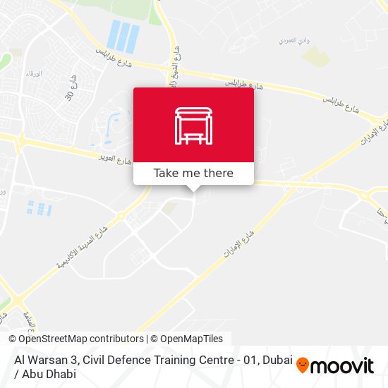 Al Warsan 3, Civil Defence Training Centre - 01 map