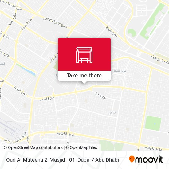 Oud Al Muteena 2, Masjid - 01 map