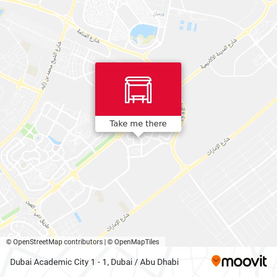 Dubai Academic City 1 - 1 map