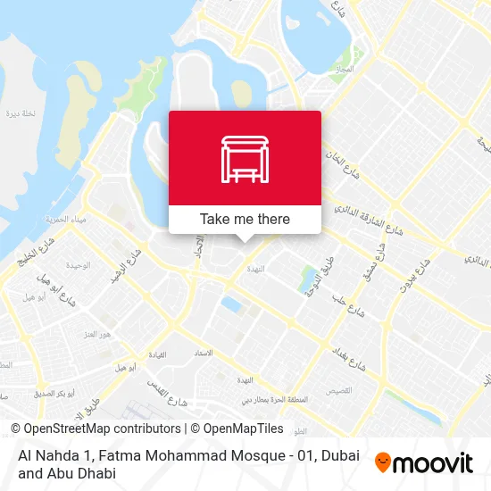 Al Nahda 1, Fatma Mohammad Masjid - 01 map