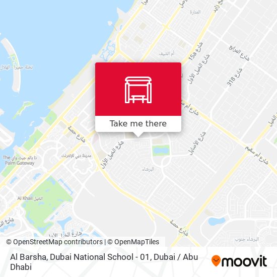 Al Barsha, Dubai National School - 01 map