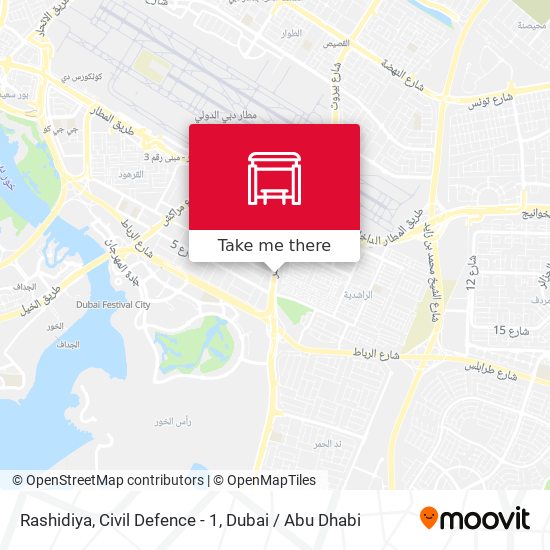 Rashidiya, Civil Defence - 1 map