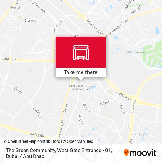 The Green Community, West Gate Entrance - 01 map