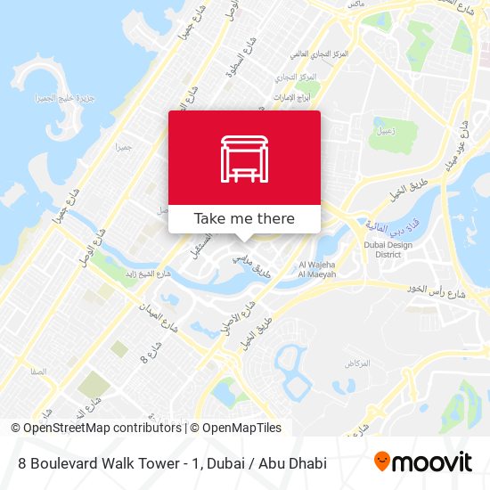 8 Boulevard Walk Tower - 1 map