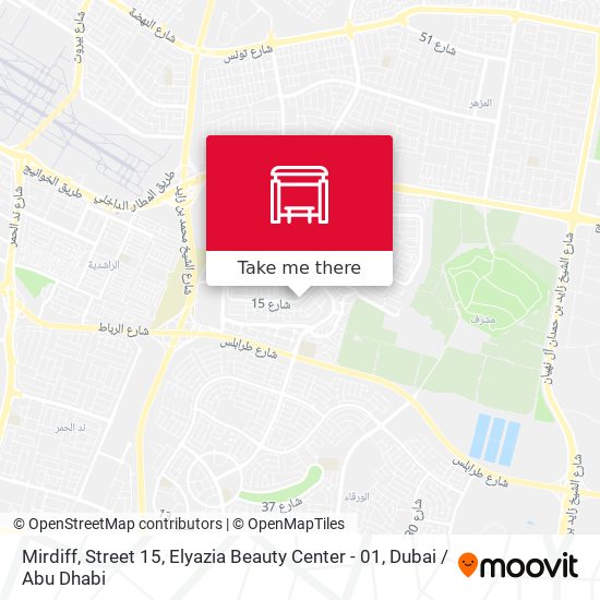 Mirdiff, Street 15, Elyazia Beauty Center - 01 map