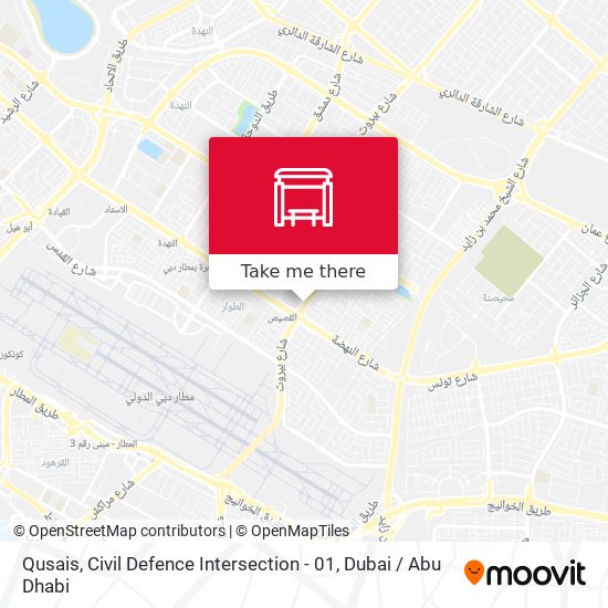 Qusais, Civil Defence Intersection - 01 map