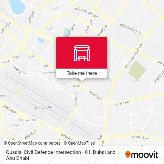 Qusais, Civil Defence Intersection - 01 map