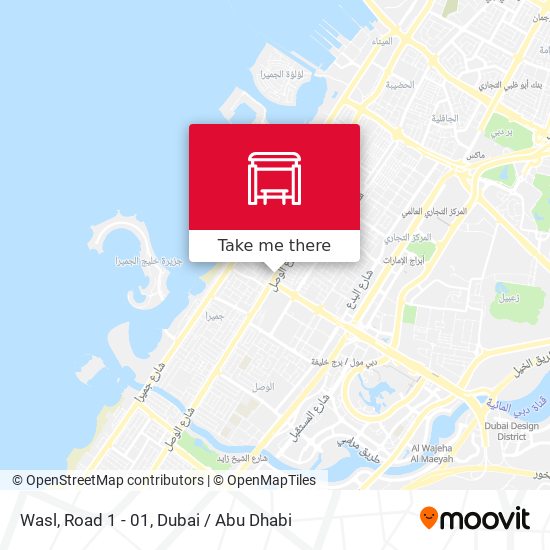 Wasl, Road 1 - 01 map