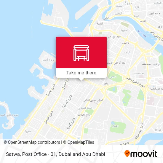 Satwa, Post Office - 01 map