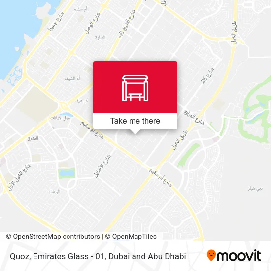 Quoz, Emirates Glass - 01 map