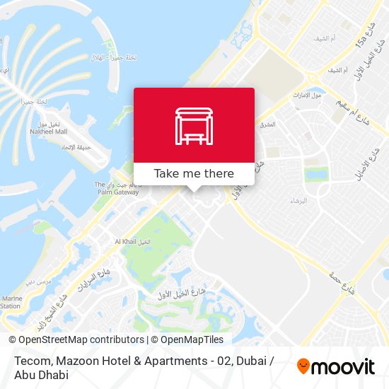 Tecom, Mazoon Hotel & Apartments - 02 map
